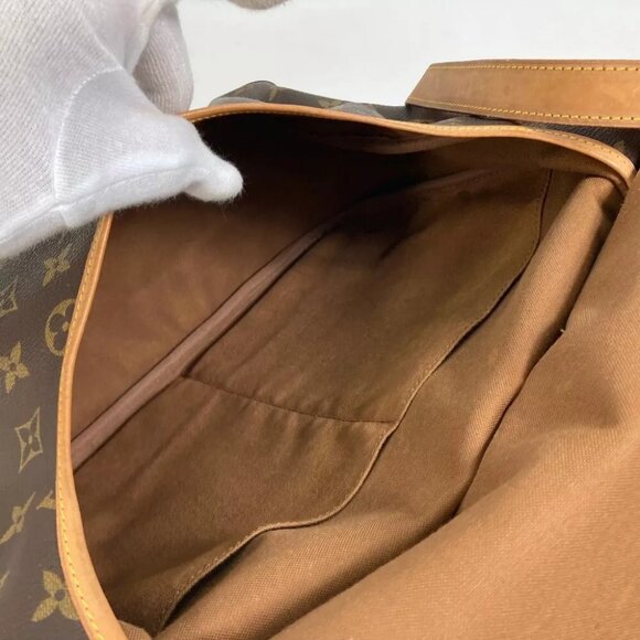 LOUIS VUITTON M42254 Monogram Saumur35 Crossbody Shoulder Bag Brown - Picture 11 of 11